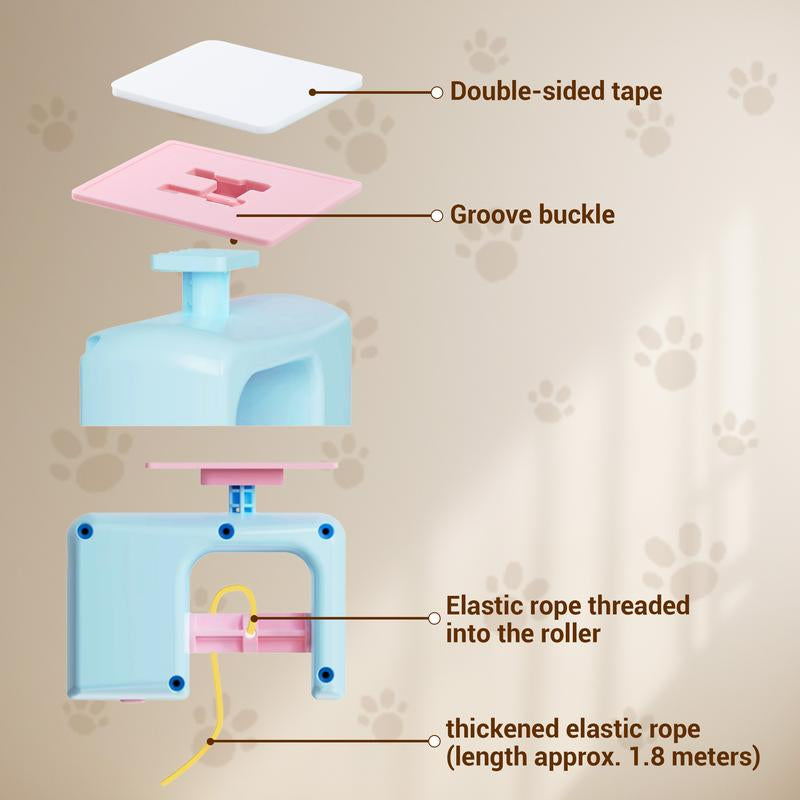 MALFT Pet Stress Relief Toys for Cats, Interactive Hanging Door Cat Toy, Automatic Electric Flying Bird Cat Toy for Hunting Exercising Eliminating Boredom,One Extra Bouncy String