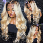 180% density 613 Ombre Blonde 100% Human Hair Wig | 13x4 HD Lace Frontal Wig Glueless