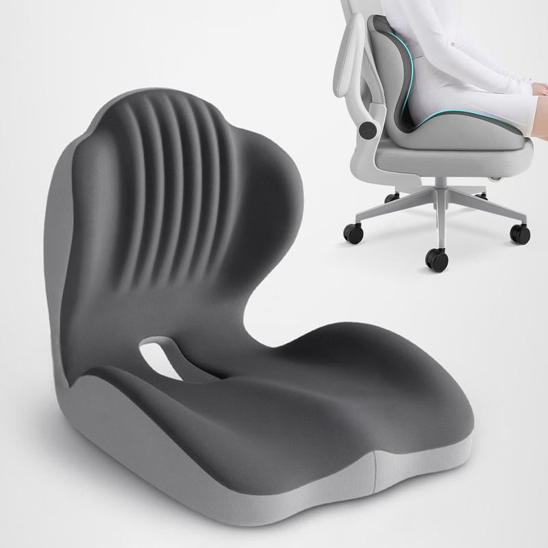 Anti-Slip Memory Foam Seat Cushion, Office and Driving Back Support Cushion, Ergonomic Design, Helps Relieve Body Support Pressure, Priced under $50.