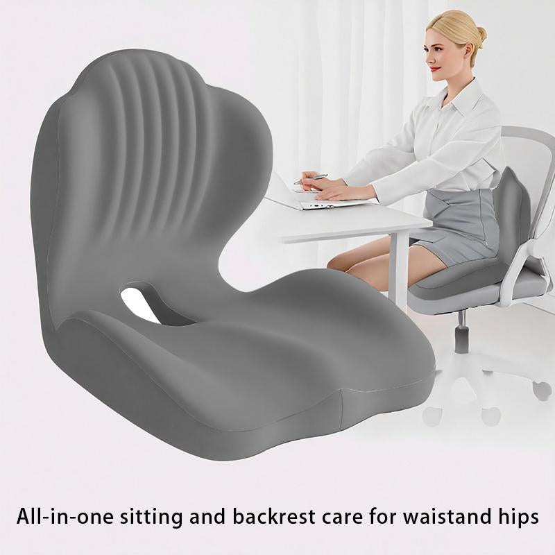 Anti-Slip Memory Foam Seat Cushion, Office and Driving Back Support Cushion, Ergonomic Design, Helps Relieve Body Support Pressure, Priced under $50.