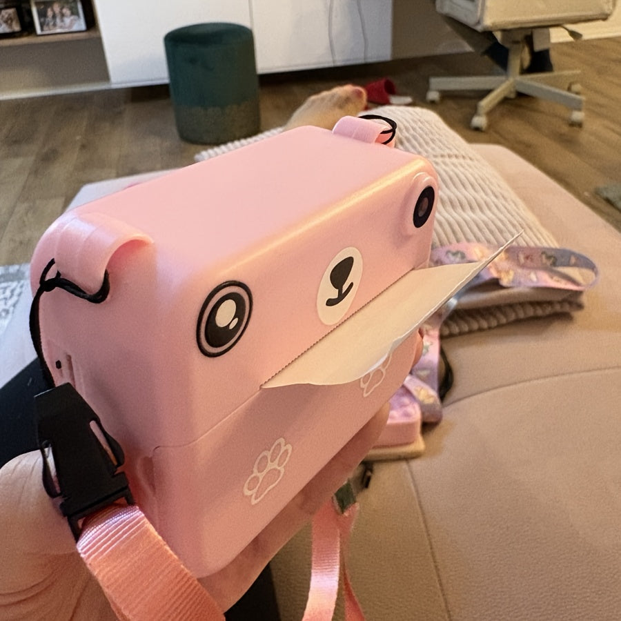 Mini Instant Print Camera for Kids – Thermal Printer, USB Rechargeable, Birthday Gift Set