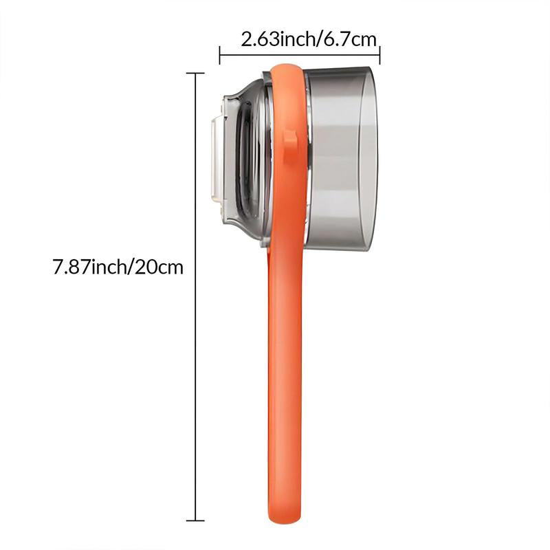 Peeling Knife with Storage Box, Upgrade Vegetable Peeler with Storage Bucket, Ergonomic Non-Slip Handle Stainless Steel Swivel Vegetable Peeler for Fruit Carrot Veggie Potatoes Peeler (Orange)