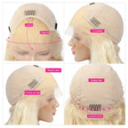 180% density 613 Ombre Blonde 100% Human Hair Wig | 13x4 HD Lace Frontal Wig Glueless