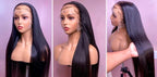 100% REAL HUMAN HAIR Bone Straight Lace Wig | Hd Lace Frontal Wigs Transparent Lace Wig | Natural Lace Front Wig
