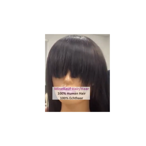 100% Human Hair Fringe Style 13X4 18 inches  180 density wig