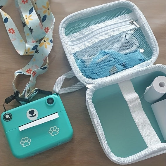 Mini Instant Print Camera for Kids – Thermal Printer, USB Rechargeable, Birthday Gift Set