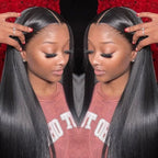 100% Real Human Bone Straight Lace Front Wig | Glueless Full Hd Lace Frontal Wig