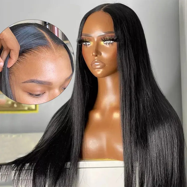 180% Density Cuticle Aligned Virgin Raw Indian Hair Wig | Unprocessed 100% Full Lace Glueless Human Hair Wig