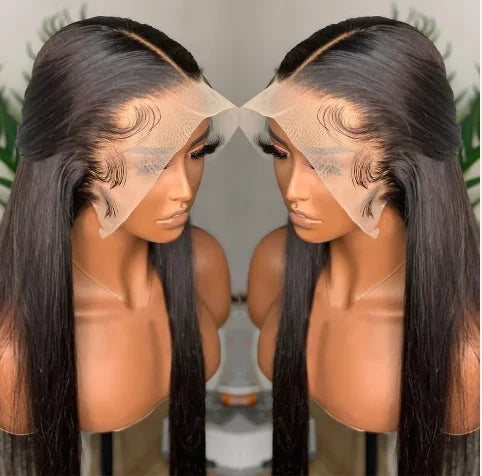 100% Real Human Bone Straight Lace Front Wig | Glueless Full Hd Lace Frontal Wig