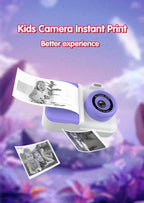 Instant Print Camera – HD Dual Lens, 16x Zoom, 1080P Video, MP3, Games & Instant Printing – Perfect Creative Gift for Kids