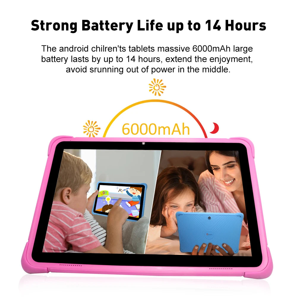 10.1 Inch Children Tablets Android 12 Quad Core 4GB 64GB WIFI