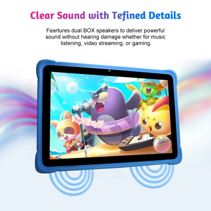 10.1 Inch Children Tablets Android 12 Quad Core 4GB 64GB WIFI