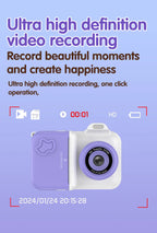 Instant Print Camera – HD Dual Lens, 16x Zoom, 1080P Video, MP3, Games & Instant Printing – Perfect Creative Gift for Kids