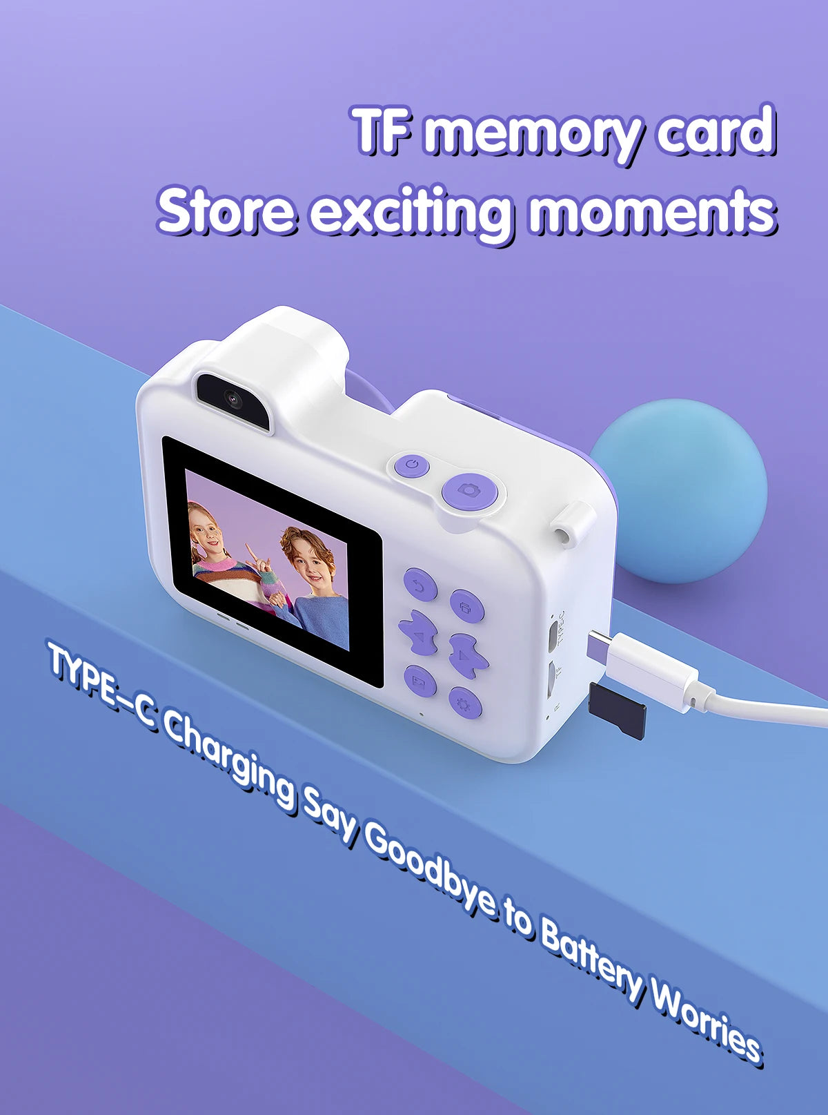 Instant Print Camera – HD Dual Lens, 16x Zoom, 1080P Video, MP3, Games & Instant Printing – Perfect Creative Gift for Kids