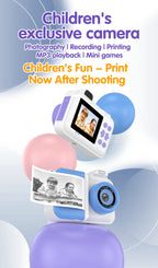 Instant Print Camera – HD Dual Lens, 16x Zoom, 1080P Video, MP3, Games & Instant Printing – Perfect Creative Gift for Kids