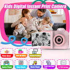 Instant Print Camera – HD Dual Lens, 16x Zoom, 1080P Video, MP3, Games & Instant Printing – Perfect Creative Gift for Kids