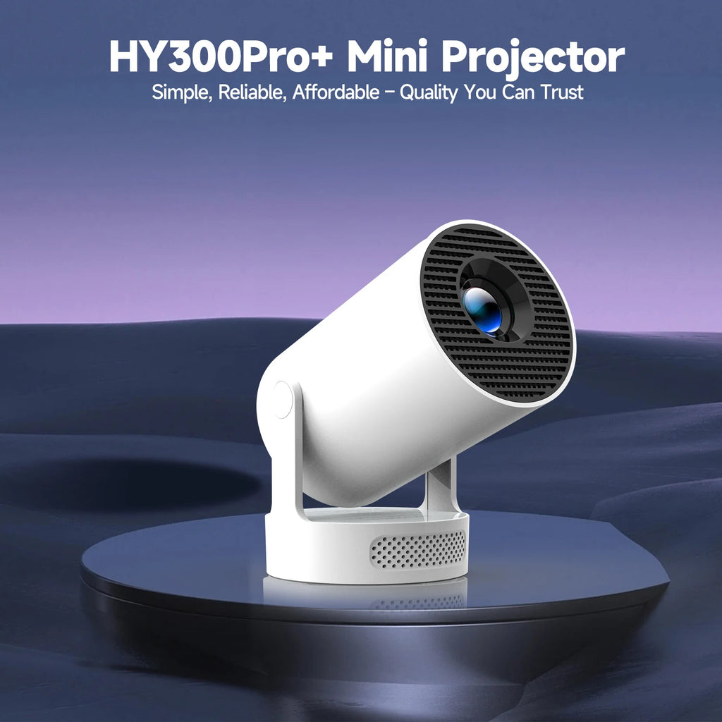 Portable Smart Mini Projector | Android 11 | HD 720P Native | 4K Input Support | Wi-Fi & Bluetooth | Home & Outdoor