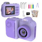 Instant Print Camera – HD Dual Lens, 16x Zoom, 1080P Video, MP3, Games & Instant Printing – Perfect Creative Gift for Kids