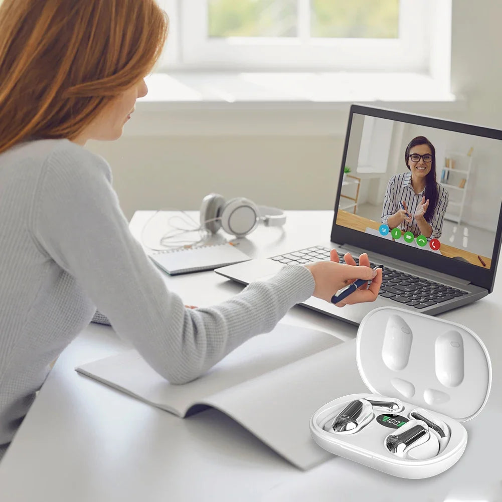 Wireless AI Translation Earbuds | Real-Time Voice Translator | 140 Languages | Bluetooth Headphones for Travel