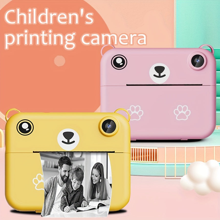 Mini Instant Print Camera for Kids – Thermal Printer, USB Rechargeable, Birthday Gift Set