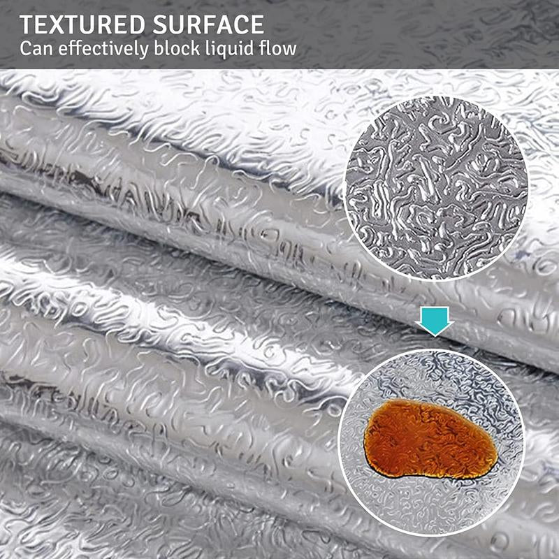 Kitchen Backsplash Wallpaper Stickers, Kitchen Stickers Self Adhesive Kitchen Aluminum Stickers Oil Proof Waterproof Kitchen Stove Sticker -15.6...