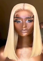 Bob Length 180% Density Virgin Straight HD Full Lace Frontal Wig Human Hair