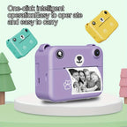 Mini Instant Print Camera for Kids – Thermal Printer, USB Rechargeable, Birthday Gift Set