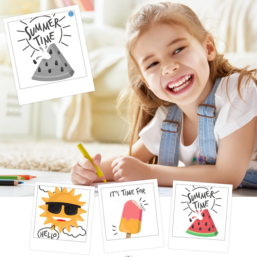Mini Instant Print Camera for Kids – Thermal Printer, USB Rechargeable, Birthday Gift Set