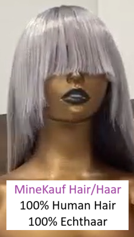 100% Human Hair Fringe Style 13X4 18 inches  180 density wig