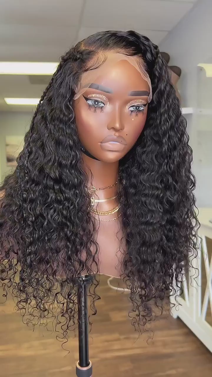Bob 180 Density Virgin Curly HD Full Lace Frontal Wig Natural Human Hair